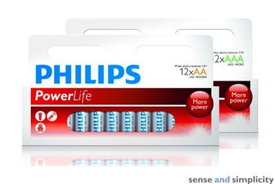 96 piles Philips Powerlife pour 29,99 € au lieu de 149 €