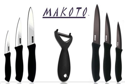 Set de 3 couteaux et un éplucheur céramique Makoto à 19,90 € au lieu de 49,90 €