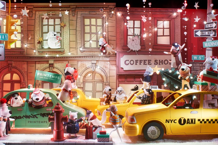 Les vitrines de Noël des Grands Magasins 2025 : entre New York et l’atelier du Père Noël !