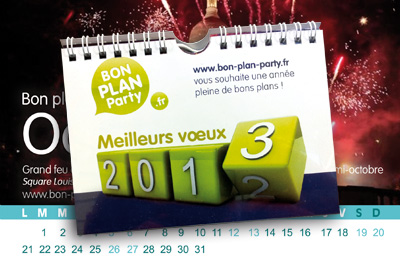 Gagnez des calendriers 2013 créés par l'équipe du site bon plan party.fr en vous inscrivant à notre newsletter