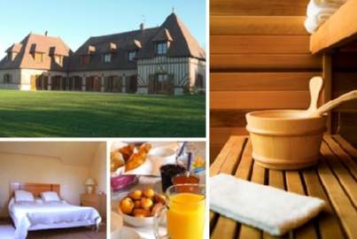 Week end en amoureux au cœur de la Basse Normandie PDJ + Sauna à 119 € au lieu de 274 €