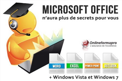 1 an de cours e learning sur le Pack Microsoft Office à 49,90 € au lieu de 1040,10 €