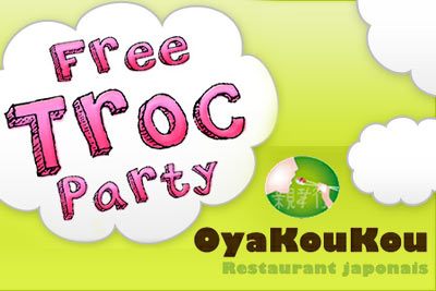Free Troc Party entres nanas et mecs : Shopping gratuit et illimité avec buffet à volonté (18,80 €) ! 