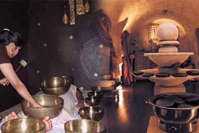 Tous les massages à   50% y compris 15 minutes de massage insolite aux bols tibétains