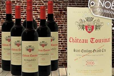 3 bouteilles : Saint Emilion Grand Cru, Château Touzinat 2006 à 29,90  € au lieu de 59,70 € 
