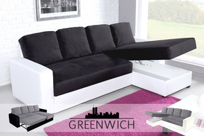 Canapé d'angle Greenwich convertible 5 places à 549,90 € au lieu de 1199 €