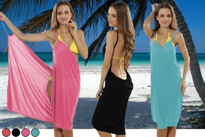 Robe de plage paréo transformable et colorée à 12,99 €  au lieu de 34,95 € 
