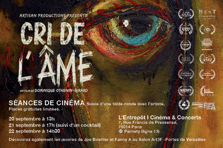 Invitation pour le film sur le peintre Joe Boehler + rencontre + cocktail