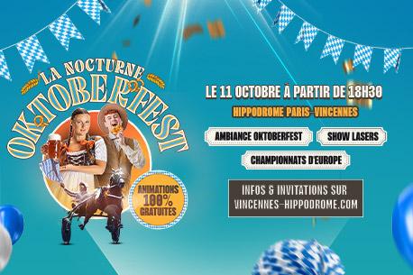 Soirée gratuite ambiance Oktoberfest avec show laser à l'Hippodrome de Paris Vincennes