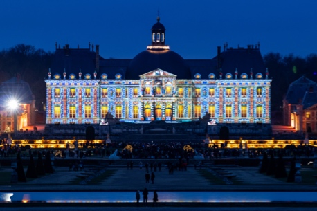 Grand Noel chateau Vaux le Vicomte animations patinoire projection 1