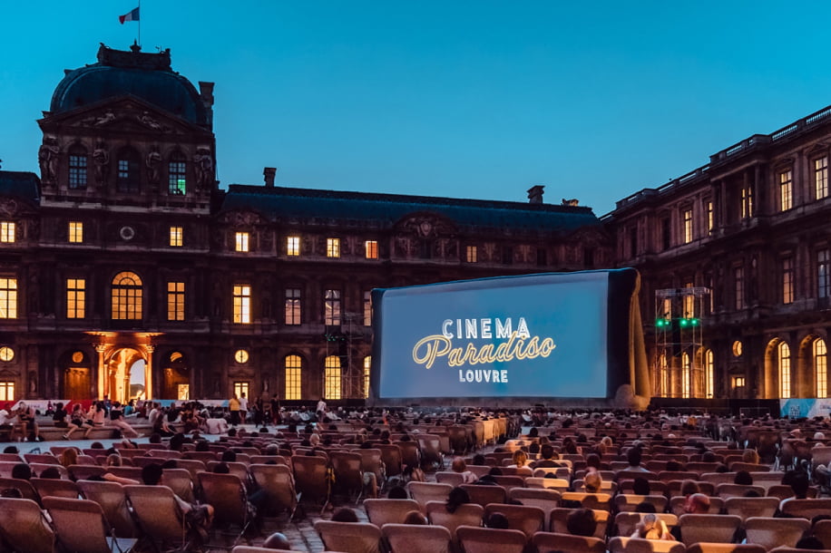 Cinéma Paradiso au Louvre : 4 soirées cultes et gratuites sous les étoiles