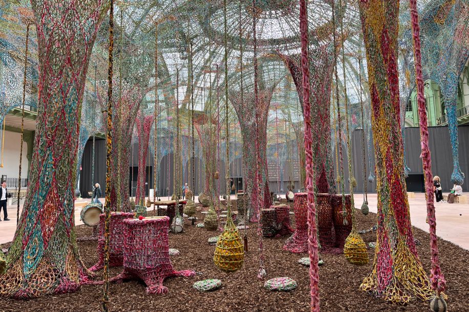 L'installation géante en crochet gratuite d'Ernesto Neto au Grand Palais