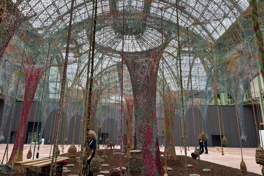 L'installation géante en crochet gratuite d'Ernesto Neto au Grand Palais