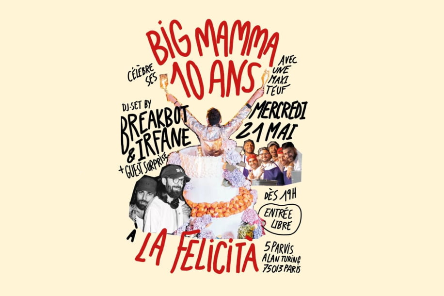 Soirée gratuite avec DJ sets et drag shows pour les 10 ans de Big Mamma