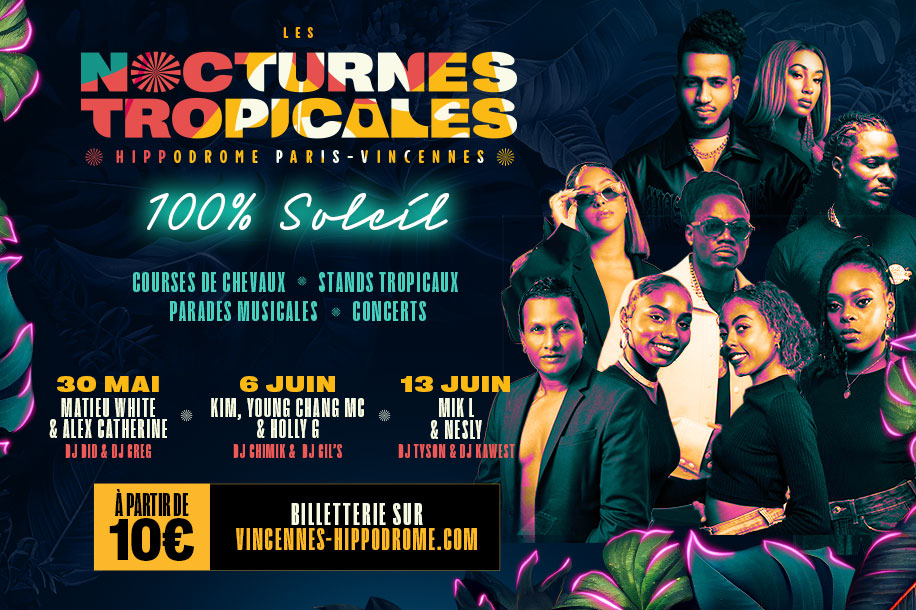 Nocturnes Tropicales : 3 vendredis de fête entre musique live, saveurs exotiques et courses hippiques !