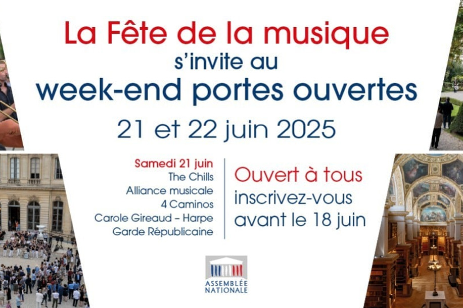 Visiter l’Assemblée nationale gratuitement... en mode Fête de la Musique ?