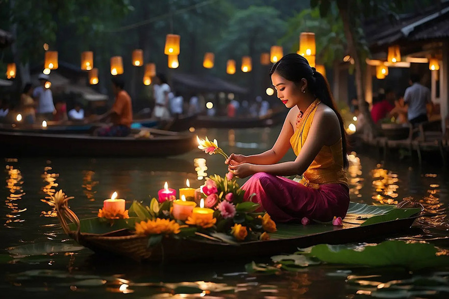 Festival gratuit des Lanternes Flottantes 2025 à la Pagode Wat Pho Paris