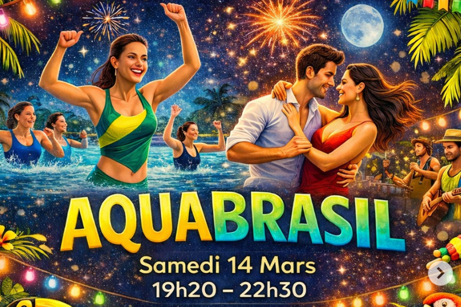 Soirée insolite AquaBrasil : sport et ambiance tropicale à la piscine Suzanne Berlioux