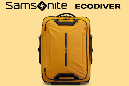 Voyager léger avec Samsonite : deux formats Ecodiver idéals pour le train et l’avion
