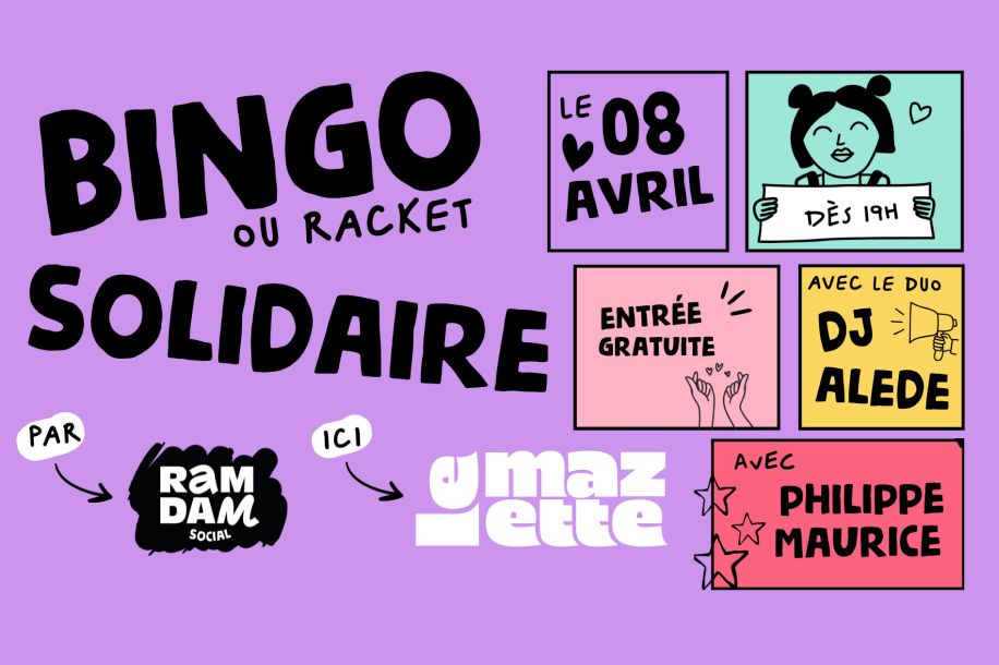 Soirée bingo solidaire + DJ set au Mazette sur la Seine